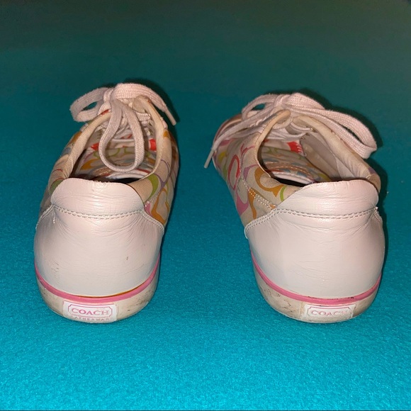 Coach Barrett Sneakers Multi Colored Size 9.5 - Picture 4 of 10